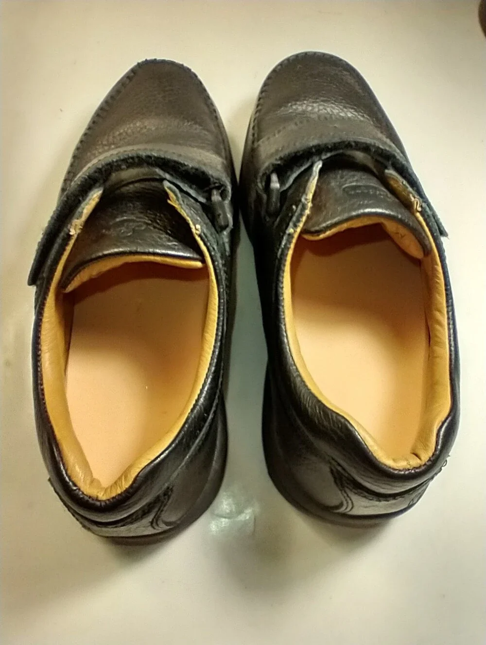 Dr Comfort Scott 9210 Black Leather Orthopedic Diabetic Shoes Men's sz 9.5W.